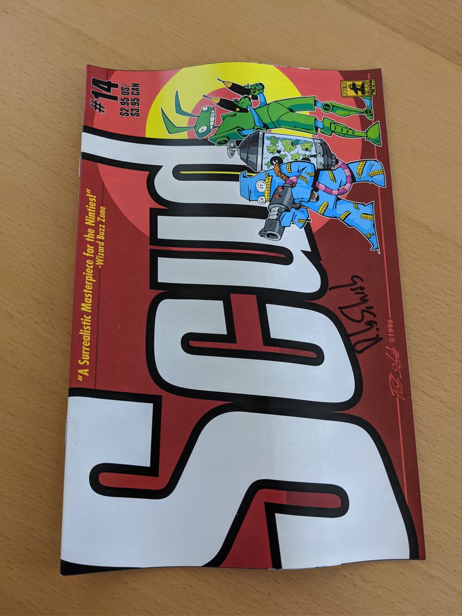 RobSchrab's tweet photo. "Scud The Disposable Assassin, issue 14 (1996) - Signed by Rob Schrab #Scudis30 https://t.co/QSzNI2nEKt https://t.co/vGCxZSawN5