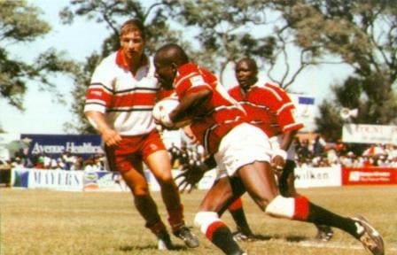 #ThrowbackThursday Lucas Onyango and Tony Ongoro in action during the 2001 tournament #Safari7s#