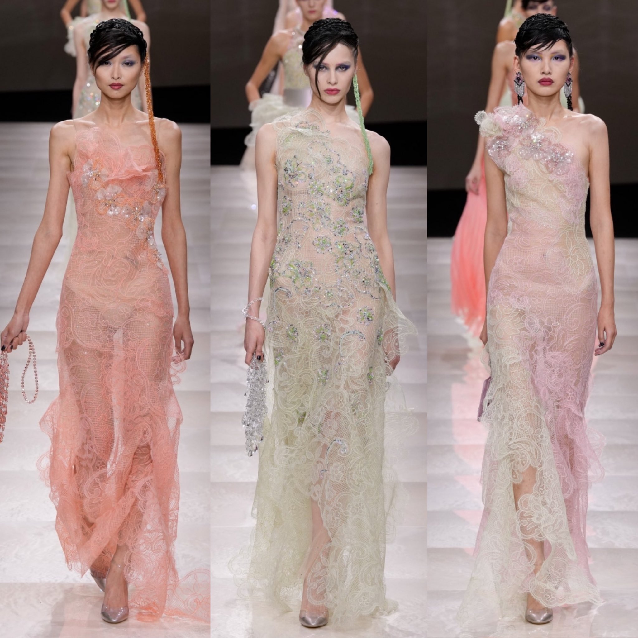 Primavera Estate Haute Couture Sfilata Di Giorgio Armani Ivy On X