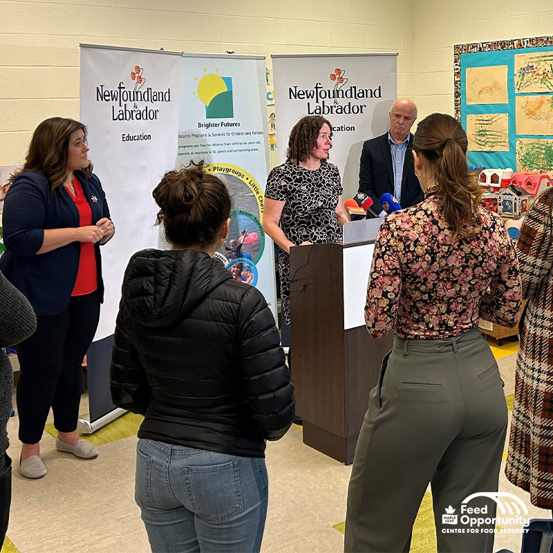 Last month, we proudly shared our partnership with the Government of Newfoundland and Labrador <a href="/GovNL/">Government of Newfoundland & Labrador</a> to provide matched funding to help improve food access for vulnerable families across the province. 

If you missed the announcement, read it here: ow.ly/L8eP50Qn8Z9