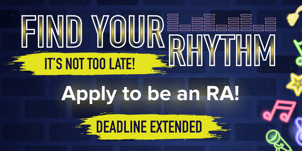 DancerHallUNI's tweet photo. 🔊Deadline Extended: Applications going on now! 
Don’t be late to the show, apply to be an RA: https://t.co/jm7OBSVmTS https://t.co/hkfKUuQL0u