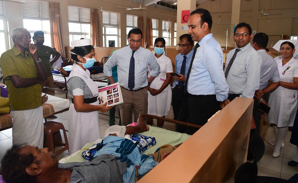 RameshPathiran4's tweet photo. Had a productive visit to Balapitiya and Elpitiya Primary Hospitals in Galle District today with Health Secretary Dr. Mahipala. Focused on health center improvements under the Ministry of Health's ongoing program to enhance healthcare services across Sri Lanka. #ProductiveVisit https://t.co/BPUbdMuQ2L