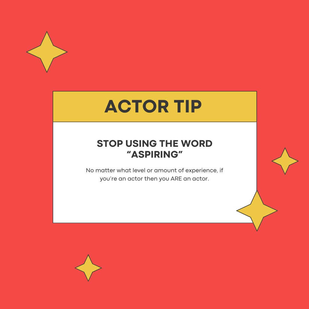 Acting #tiptuesday.

#actingtip #learntoact #actorsofig #workingactor #actor #workhard #dreambig #followyourdreams #moviestar #manifest