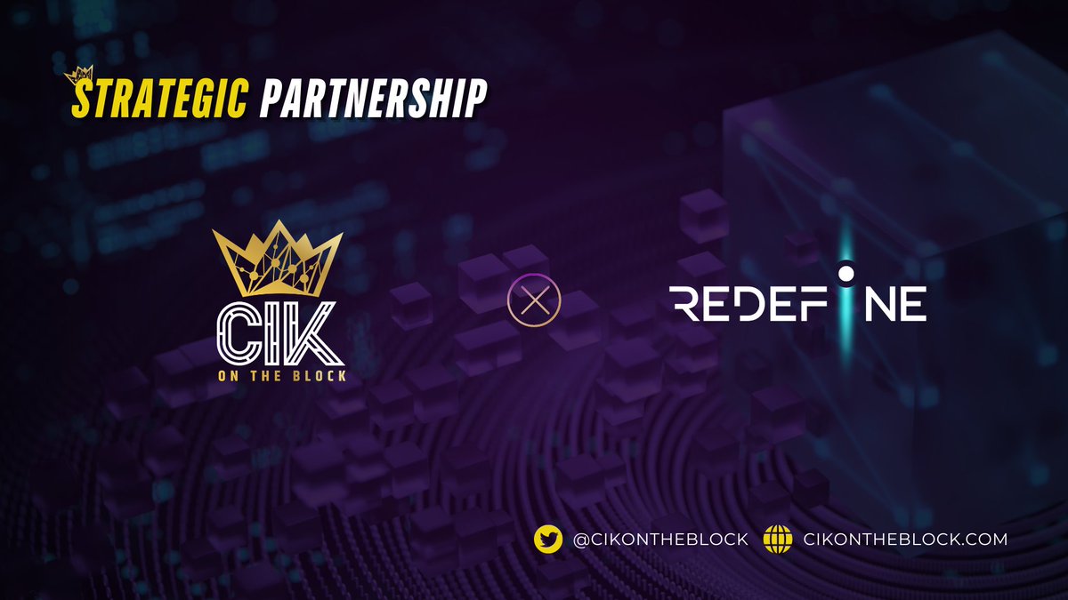 🛡 CIK is always focused on teaming up with the top security providers in the space. We’re extremely happy to announce our new strategic partnership with @redefine_crypto! 👉 #Redefine offers an advanced end-to-end risk assessment and mitigation solution for DeFi investors. It…