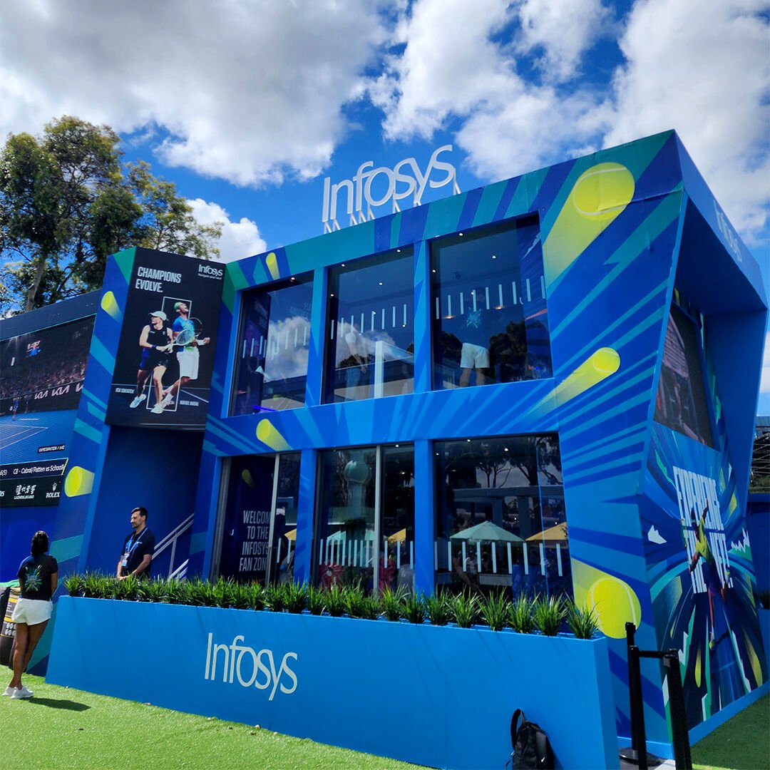 Dive into the green excitement at the #Infosys Fan Zone, the carbon-neutral hub at the #AO24. Feel the game's magic while making a difference for our planet🌱 🎾 #ExperienceTheNext  #AusOpenWithInfosys  bit.ly/4b54pKT