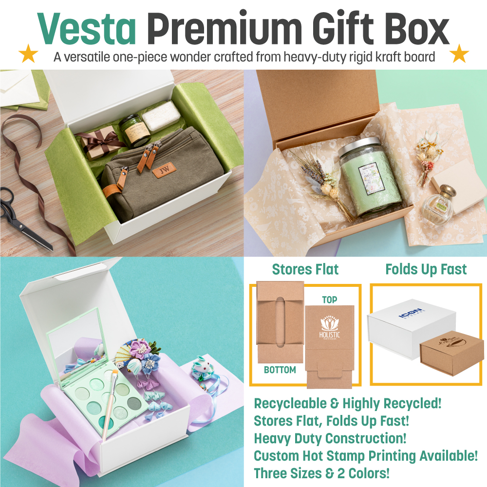 PWSsocial's tweet photo. Elegant NEW Vesta Premium Gift Boxes for special gifts, awards, jewelry, apparel, and so much more! Make a statement with custom hot stamp foil printing on the lid! Shop now: https://t.co/B7uapxc6xA https://t.co/m0EM6OLp1o