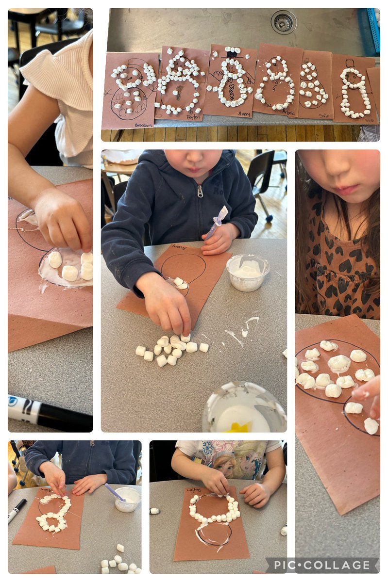 KindersRoss's tweet photo. Making snow people using “non-edible” marshmallows. We are going to have a #tuesdaytrest of “edible” marshmallows. #samebag #whitelie @ross_dsbn @dsbn https://t.co/Y3vJBWZuTt
