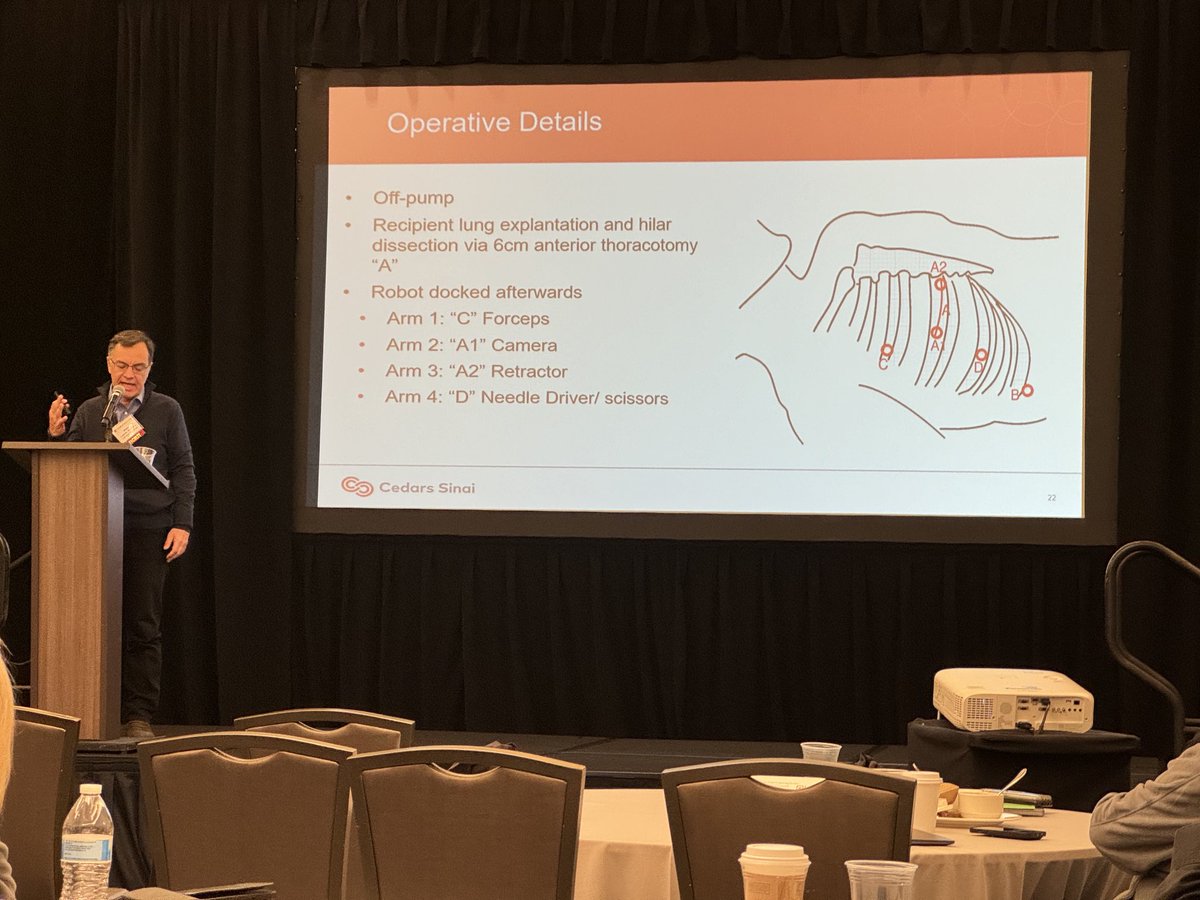 ReyRampollaMD's tweet photo. ⁦@pacman8it⁩ showcasing our robotic lung transplant work at the Stanford Cardiothoracic Transplant Summit ⁦@vailmtn⁩ ⁦@LALungTx⁩ ⁦@CedarsSinai⁩ https://t.co/m3YYVPiVxz