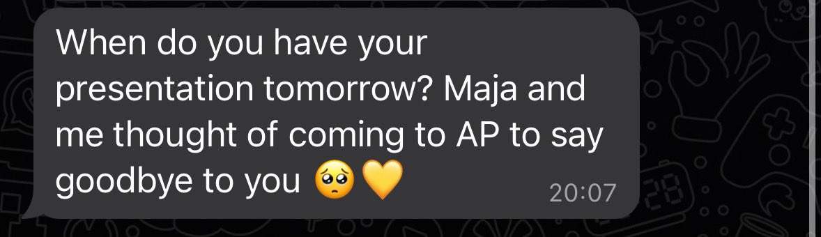 mijn erasmusmedestudente stuurde dit, i’m not crying you are