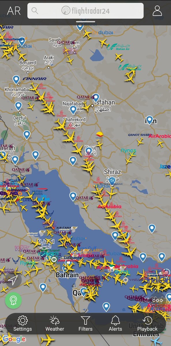 The longest line of A380s & B777s - constructed by Emirates over Iranian Airspace! 😃🤩✈️❤️✨