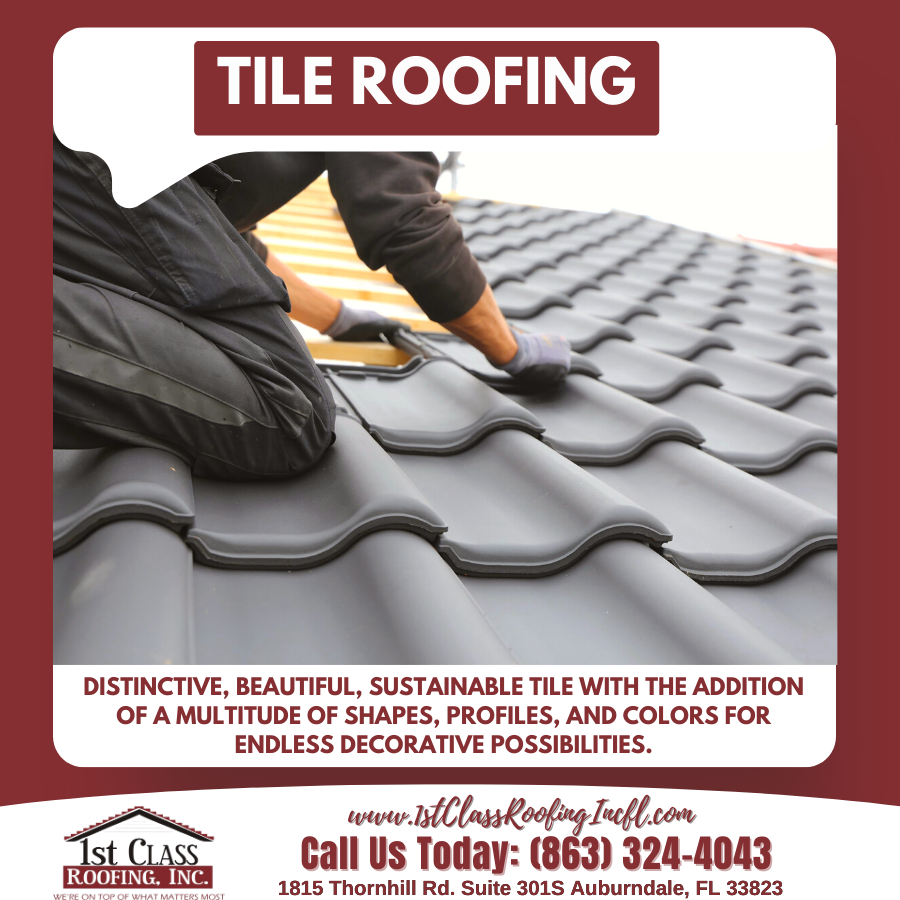1stClassRoofInc's tweet photo. -> TILE ROOFING

Distinctive, beautiful, sustainable tile with the addition of a multitude of shapes, profiles, and colors for endless decorative possibilities.

#TileRoofing #Distinctive #Beautiful #Sustainable 

https://t.co/o6AKSg1Bta https://t.co/V6h0bGMMkn