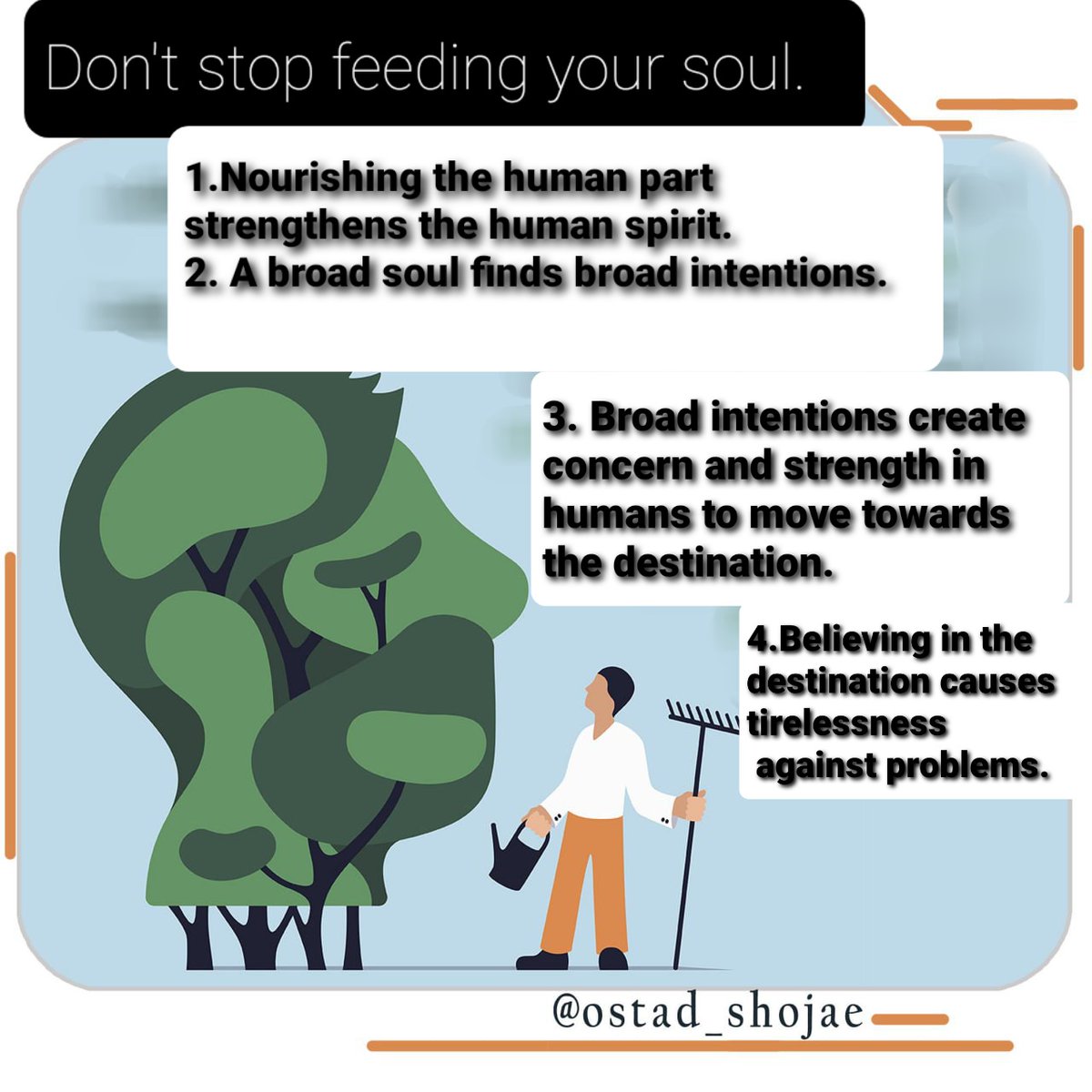 _Roshanam_'s tweet image. Feeding your soul is as important as Feeding your body...
#tuesdaymotivations
#selfknowledge
