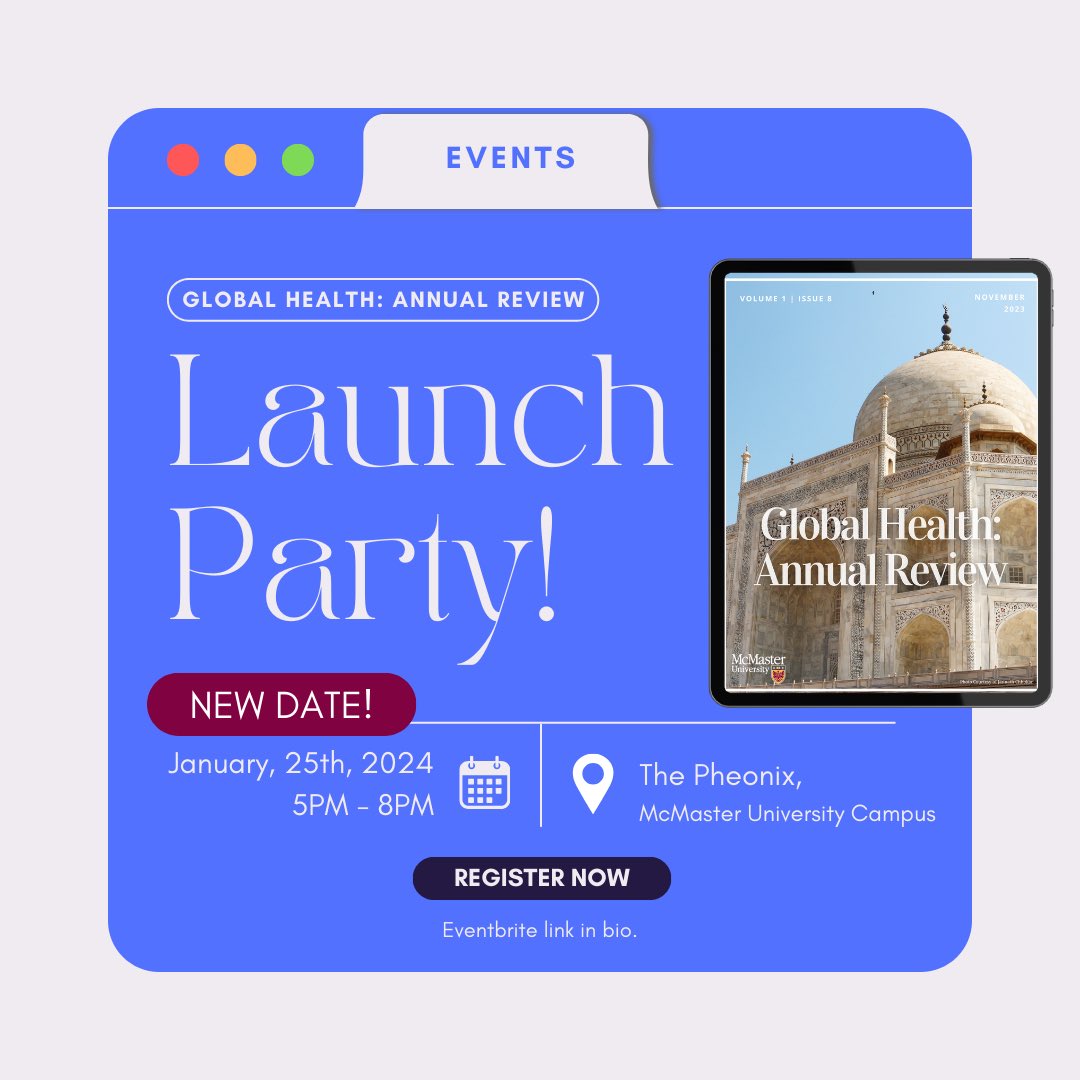 New date announced for our Issue 8 Launch Party! Sign up at the link in our bio to attend our launch party at The Phoenix at McMaster on January 25th! We’re excited to see you there!
