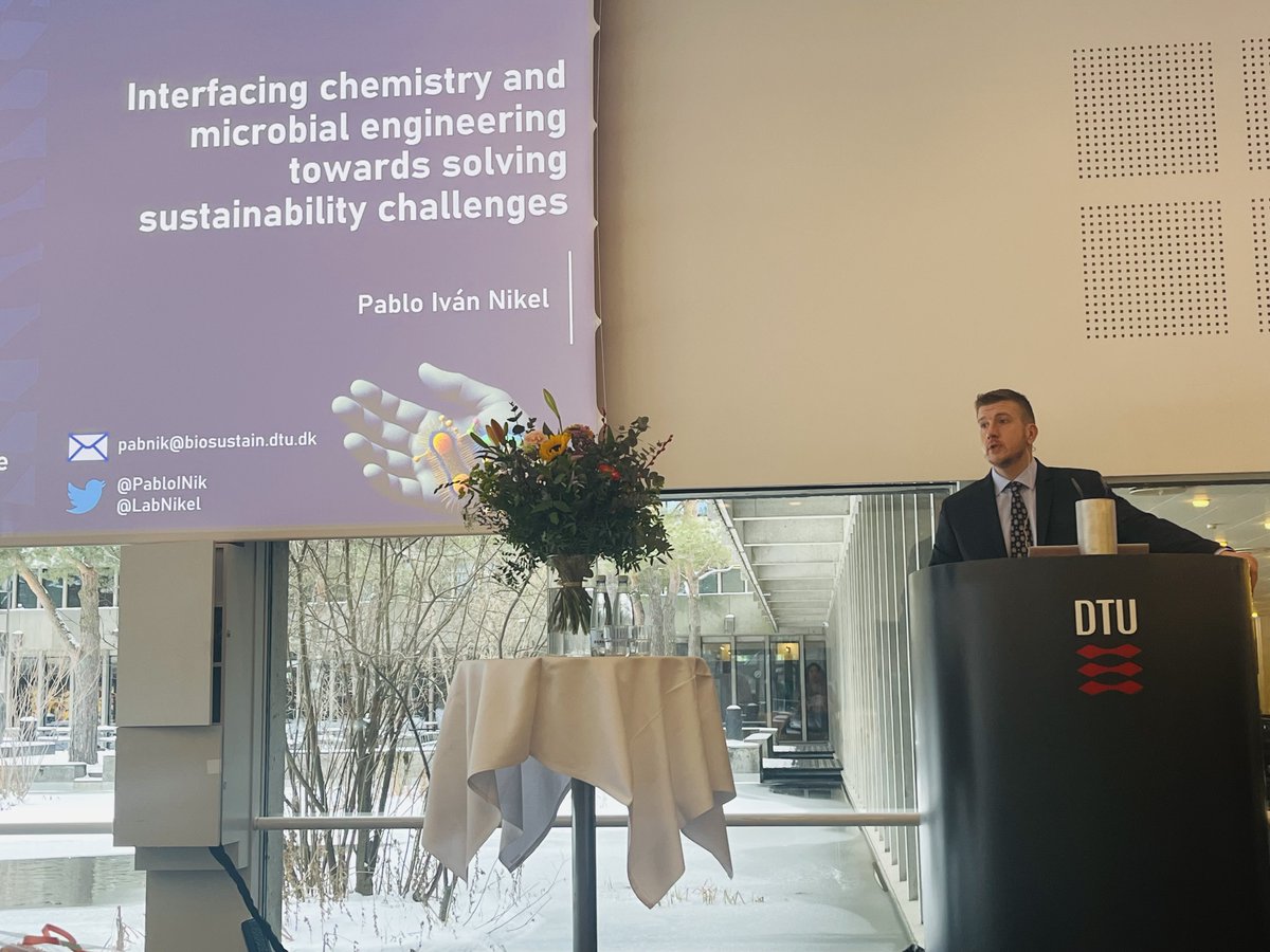 Amedea Perfumo (@amedeaperfumo) on Twitter photo A sensational dive into new-to-nature bioproducts for the inaugural lecture of my esteemed colleague and dear friend <a href="/PabloINik/">Pablo Iván Nikel @pabnik.bsky.social</a> as <a href="/DTUBiosustain/">DTU Biosustain</a> Professor! Super congrats Pablo!!! 👏👏👏 A sensational dive into new-to-nature bioproducts for the inaugural lecture of my esteemed colleague and dear friend <a href="/PabloINik/">Pablo Iván Nikel @pabnik.bsky.social</a> as <a href="/DTUBiosustain/">DTU Biosustain</a> Professor! Super congrats Pablo!!! 👏👏👏