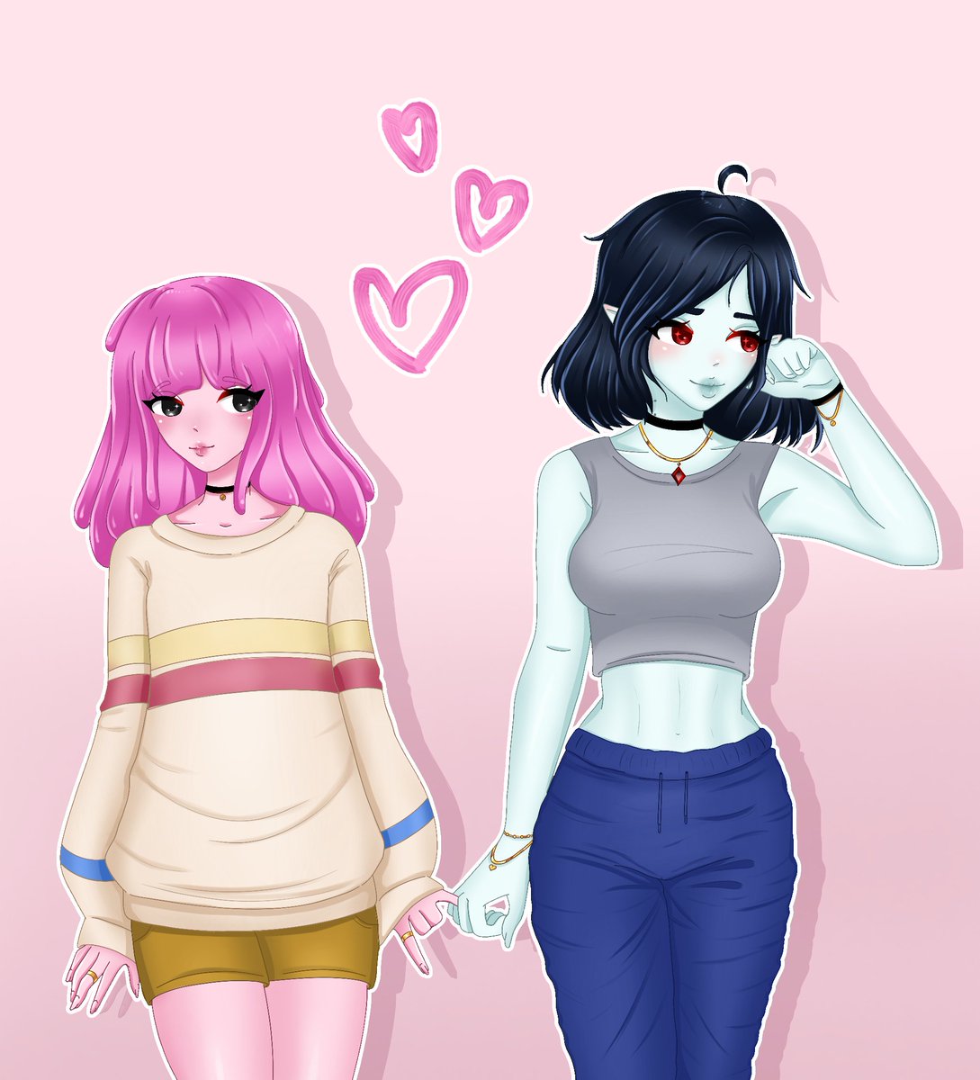 Marceline and bubblegum ^^
.
.
.
#adventuretime #adventuretimefanart #adventuretimepnw  #AnimeArt #cuteart
