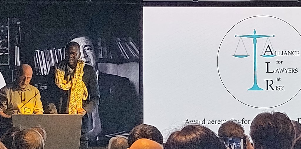 Adil Meléndez wins the Sir Henry Brooke Award from the Alliance for Lawyers at Risk, in recognition for his brave work as a #HumanRights lawyer in #Colombia, where he defends Indigenous & campesino rights in the face of State, business & criminal violence