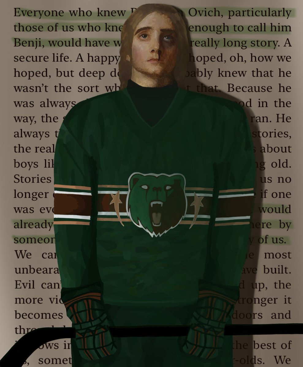 “most dangerous on the ice, most alone on the earth.” (benji ovich from @Backmanland beartown trilogy as john everett millais’ joan of arc⚔️)
