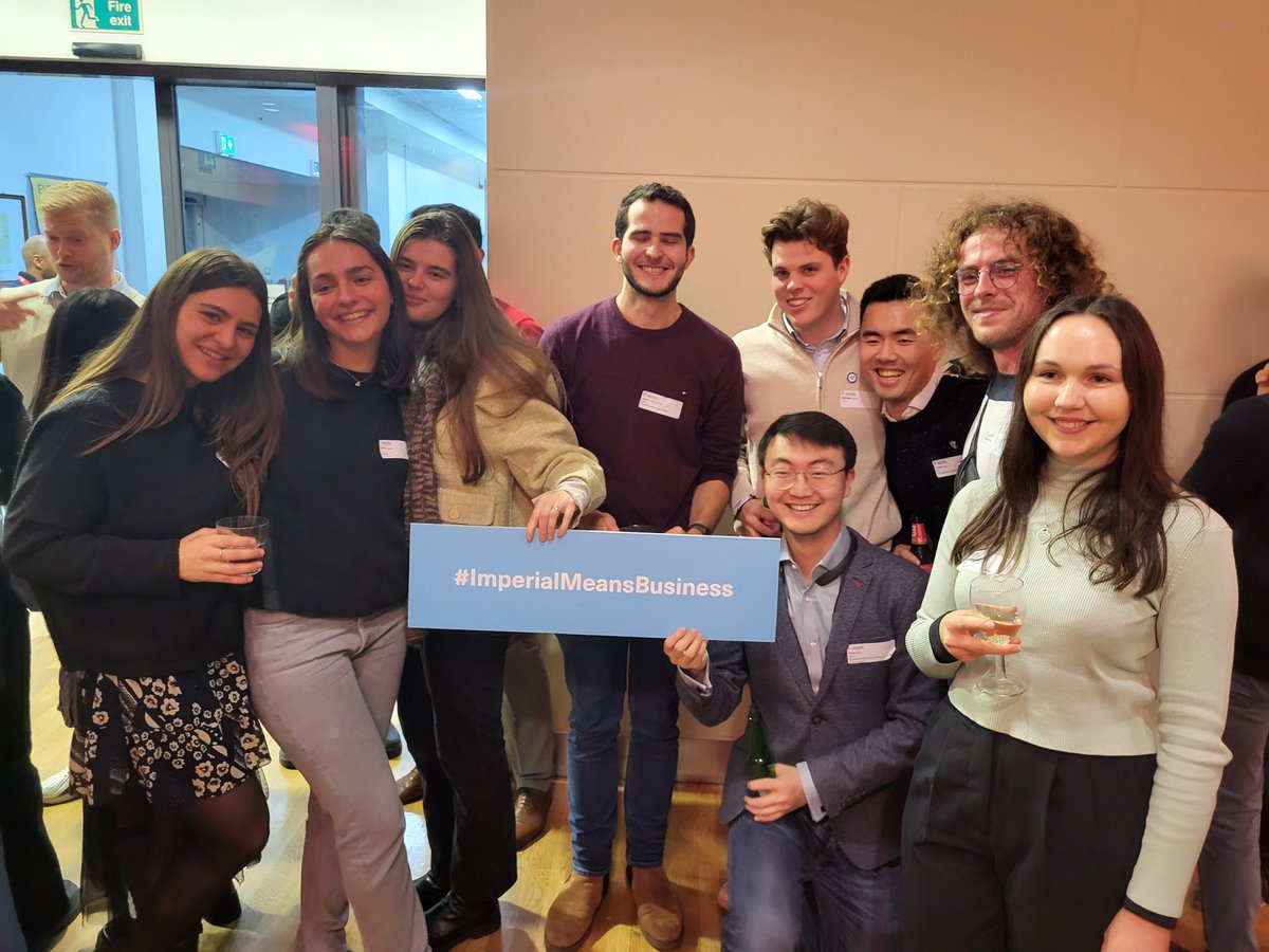 We've held our first alumni event for 2024. MSc Climate Change, Management &amp; Finance alumni meeting the current cohort. Thanks for braving a rainy evening to talk to the students #ourimperial