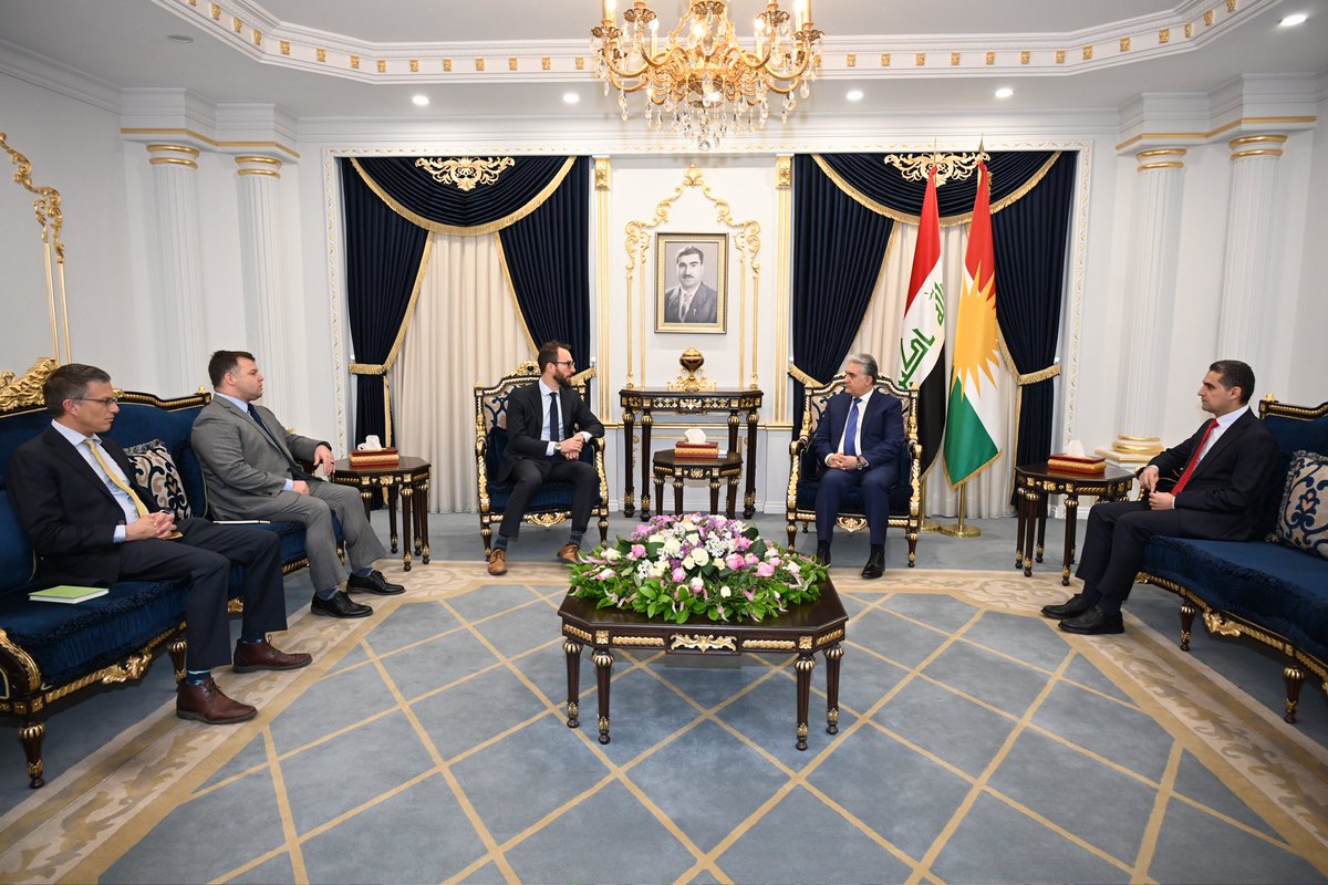 Important talks with Mark Stroh, #US Consul General in #Erbil @USCGERBIL on pressing security issues in #Iraq and broader region, #Sinjar Agreement and its implementation challenges, and the current condition of refugees/IDPs hosted by the #KRG, emphasizing the need for