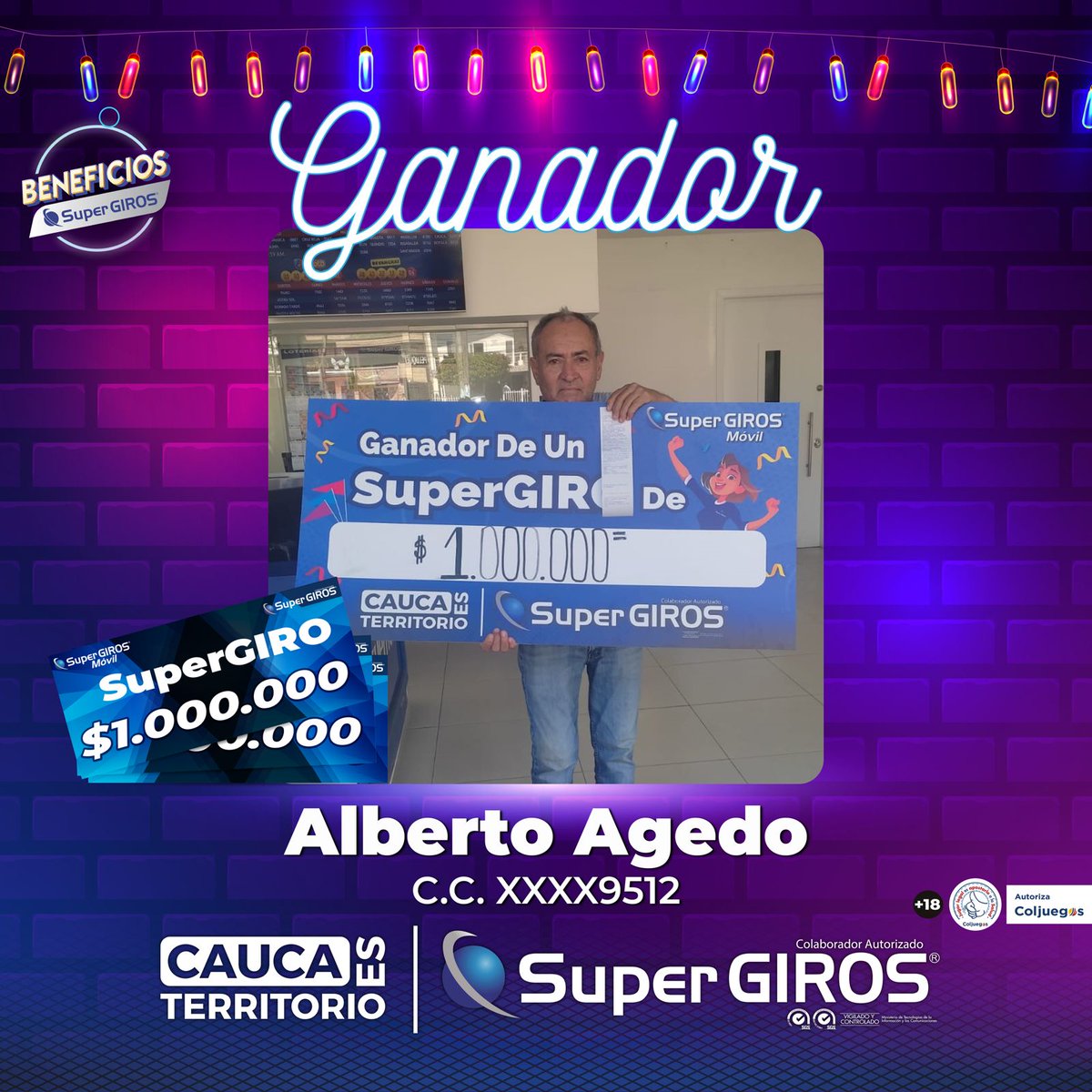 SuperGIROSCauca's tweet photo. ¡SuperGIROS si cumple! 🤩

Ellos son algunos de los ganadores de nuestra campaña #NavidadConSuperGIROS 💙 

#ClientesFieles que nos visitan diariamente en nuestros puntos de venta 🤗

Pronto vendrán muchas mas campañas donde premiaremos tu fidelidad 🥳

#CaucaTerritorioSuperGIROS https://t.co/IxUuDBjJdA