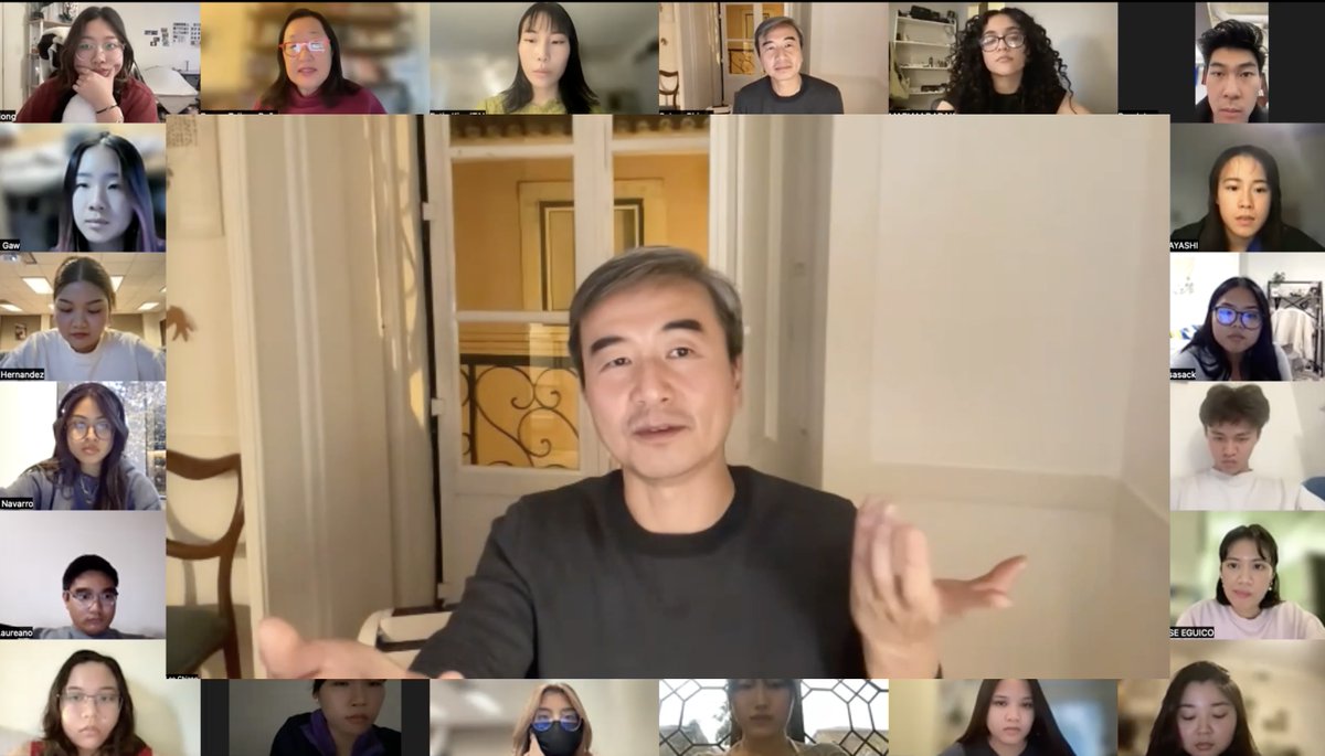 ReneeTajima's tweet photo. Who else but @SLeoChiang  would Zoom in to talk to my class at midnite his time only hours before Oscar nominations!

Congrats LEO and JEAN TSIEN!

Everyone watch the intimate, beautiful, essential ISLAND IN BETWEEN at NY Times Op Docs. Must see! https://t.co/8DQsrqKqkD https://t.co/8ijFlaVDh9