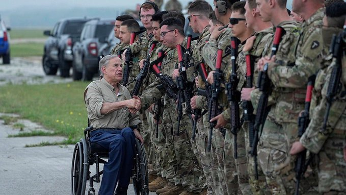 Do you support Greg Abbott's use of the Texas National Guard to fight against the invasion of illegal immigrants on our southern border? YES or NO? 👇