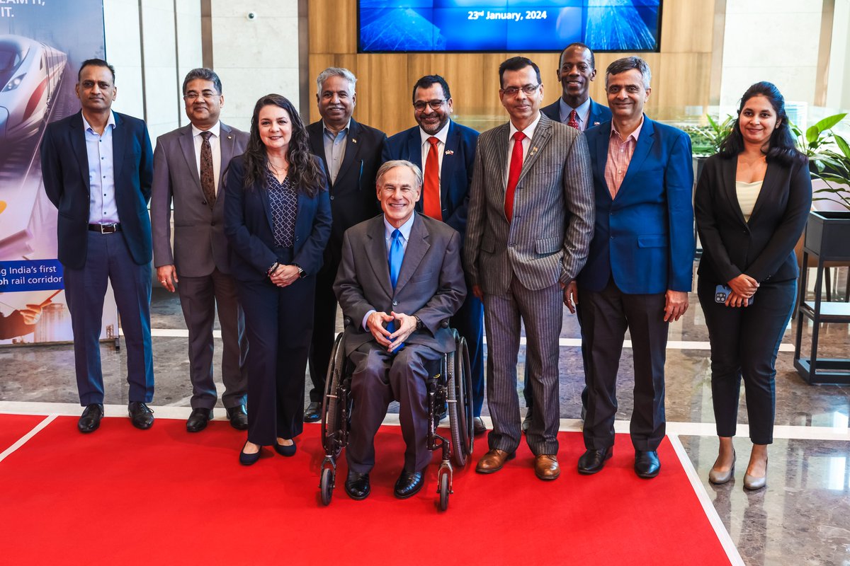 Greg Abbott (@gregabbott_tx) on Twitter photo Kicked off another great day in Mumbai with a visit to <a href="/larsentoubro/">Larsen & Toubro</a>'s campus.
We toured their Naik School, which focuses on preparing children for the future demands of our changing world.
Following the tour, I met with company leaders to discuss their presence in Texas. Kicked off another great day in Mumbai with a visit to <a href="/larsentoubro/">Larsen & Toubro</a>'s campus.
We toured their Naik School, which focuses on preparing children for the future demands of our changing world.
Following the tour, I met with company leaders to discuss their presence in Texas.