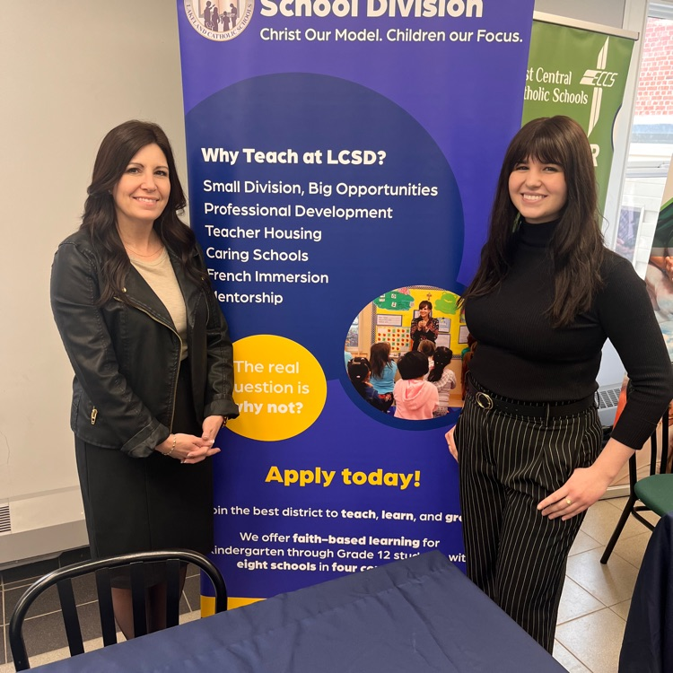 Our recruiting team is ready to share the incredible opportunities that lie ahead for new teachers at Lakeland Catholic Schools! Come find us at St. Joseph's College career fair this afternoon!