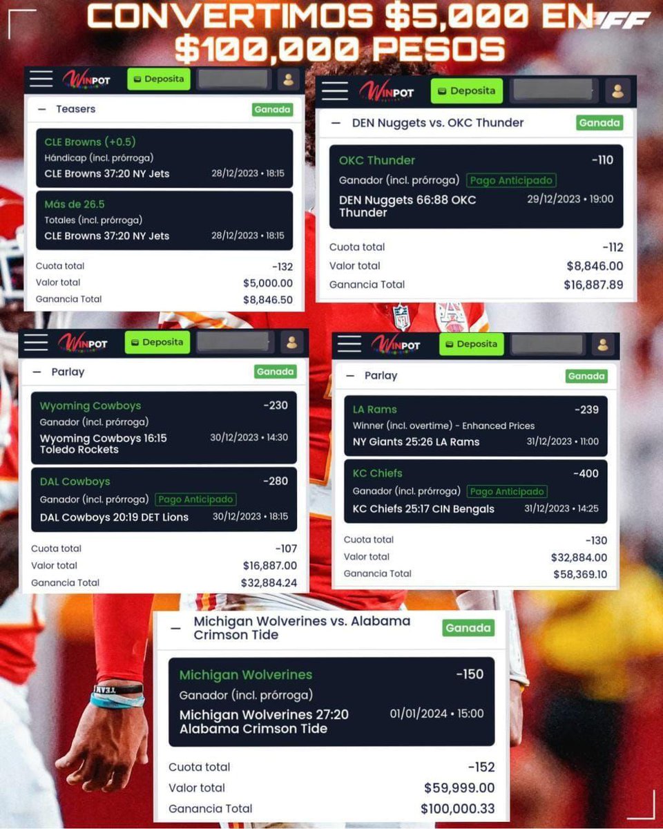 ChapitoApuestas's tweet photo. 🚨 | RETO $5,000 HASTA DONDE TOPE

Chingones, traigo ganas de hacer este RETO GRATIS 🔥👊!!

Aceptaré en el Barco ÚNICAMENTE a los Chingones que cumplan con lo siguiente:
- Comentar 🗨
- Dar 🔄 y ❤️ 
- Activen Notificaciones 🔔

Hace poco ya hemos ganado GRATIS estos Retos:

De $5,000 A $180,000 ✅️🔥
De $5,000 A $100,000 ✅️🔥
De $400 A $31,000 ✅️🔥
De $400 A $14,000 ✅️🔥

¿Quienes se suben al Barco? 🔥