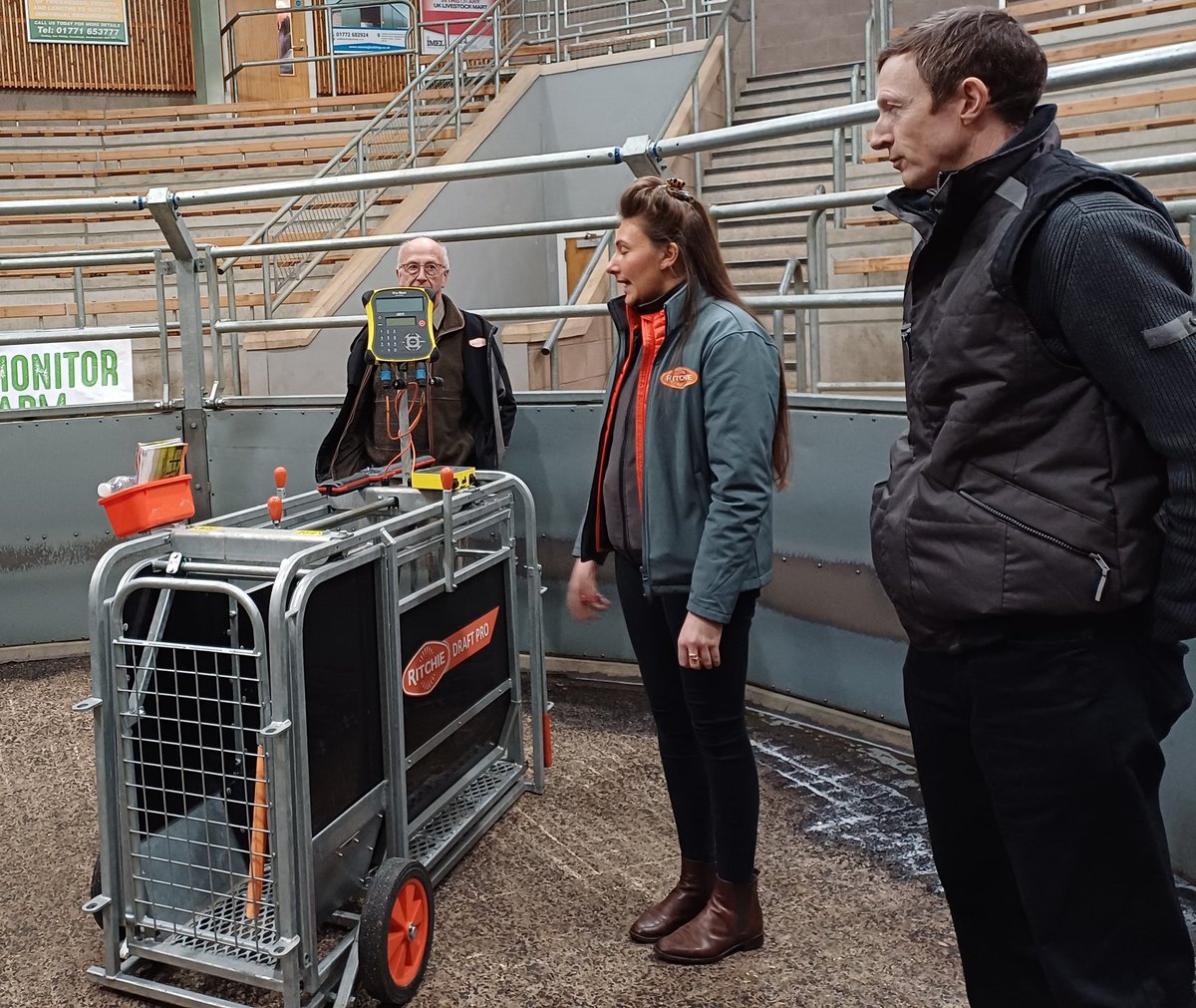 H2020Smart's tweet image. Final round of @H2020Smart &amp;amp; @monitorfarms technology day at Stirling Mart: Datamars,  Ritchie &amp;amp; Te Pari. Great to also have @AdvisoryBlyth Matt Blyth &amp;amp; Ross Robertson from Agri-EPI for good advice.
@ConsultingSAC @SRUC @MoredunComms