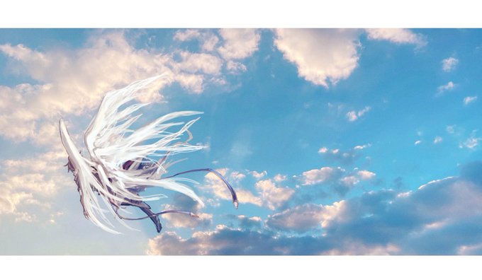 「cloudy sky flying」 illustration images(Latest)