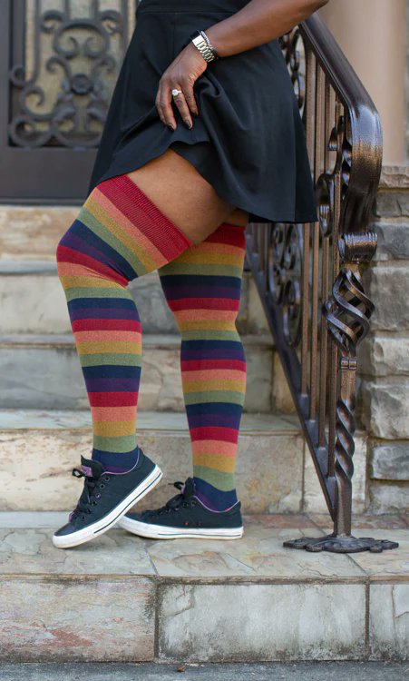 SockDreams's tweet photo. A good harvest. 

US Shoe Size: Women's 7-14, Men's 5-12
Stretch, around leg: 27 inches at cuff, 22 inches mid-sock 
Length, heel to top: about 30 inche
https://t.co/knxH7oFMZY
#thighhighs #cottagecore #mutedrainbow https://t.co/61GT36doQ5