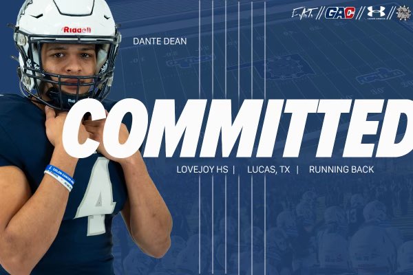 Dante Dean (@dantedean13) on Twitter photo COMMITTED โช๏ธ๐ต
Very blessed and grateful for this opportunity!
<a href="/SWOSUFootball/">SWOSU Football</a> <a href="/coachrice_4/">Andrew Rice</a> <a href="/Coach__Mart1n/">Jayce Martin</a> <a href="/coachquise_/">Marquise Cunningham</a> <a href="/Coach_Lavender/">Coach_Lavender</a> <a href="/coach_jackson49/">๐ต๐๐๐๐๐๐ ๐ฝ๐๐๐๐ ๐๐</a> <a href="/972CoachCannon/">Matt Cannon</a> <a href="/CoachLedford/">Ryan Ledford</a> <a href="/CoachKPark/">Kevin Park</a> <a href="/leopardfootball/">LOJO Football</a> <a href="/yjmcknight/">Yancy McKnight</a> COMMITTED โช๏ธ๐ต
Very blessed and grateful for this opportunity!
<a href="/SWOSUFootball/">SWOSU Football</a> <a href="/coachrice_4/">Andrew Rice</a> <a href="/Coach__Mart1n/">Jayce Martin</a> <a href="/coachquise_/">Marquise Cunningham</a> <a href="/Coach_Lavender/">Coach_Lavender</a> <a href="/coach_jackson49/">๐ต๐๐๐๐๐๐ ๐ฝ๐๐๐๐ ๐๐</a> <a href="/972CoachCannon/">Matt Cannon</a> <a href="/CoachLedford/">Ryan Ledford</a> <a href="/CoachKPark/">Kevin Park</a> <a href="/leopardfootball/">LOJO Football</a> <a href="/yjmcknight/">Yancy McKnight</a>
