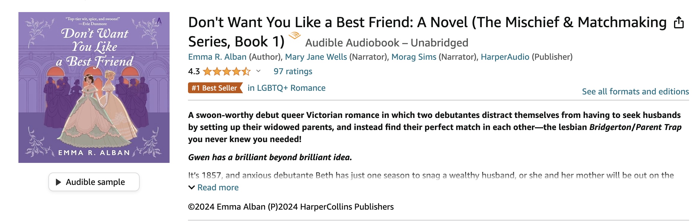 Top Selling Audiobooks 2025 cathee murielle