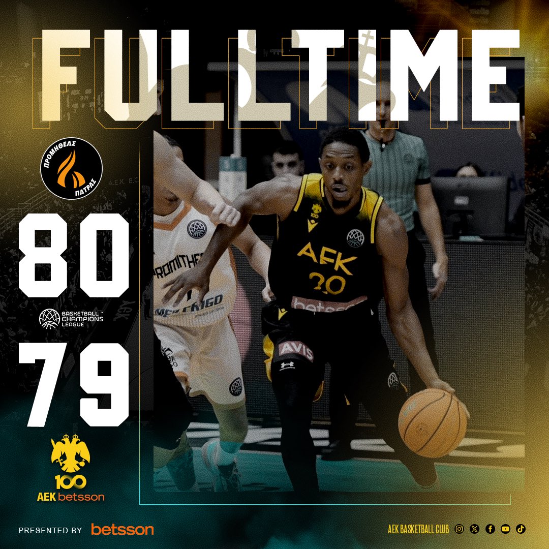 aekbcgr's tweet photo. Fulltime
#aekbetssonbc #season2023_2024 #basketballcl #proaek https://t.co/BcnRWJI0dT