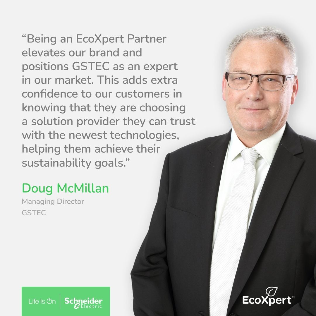 Certified by Schneider Electric, EcoXpert partners such as GSTEC embody Schneider Electric's vision for a world-leading ecosystem of expertise. This assurance offers organisations added confidence as they adopt the latest technologies to fulfil their sustainability commitments.