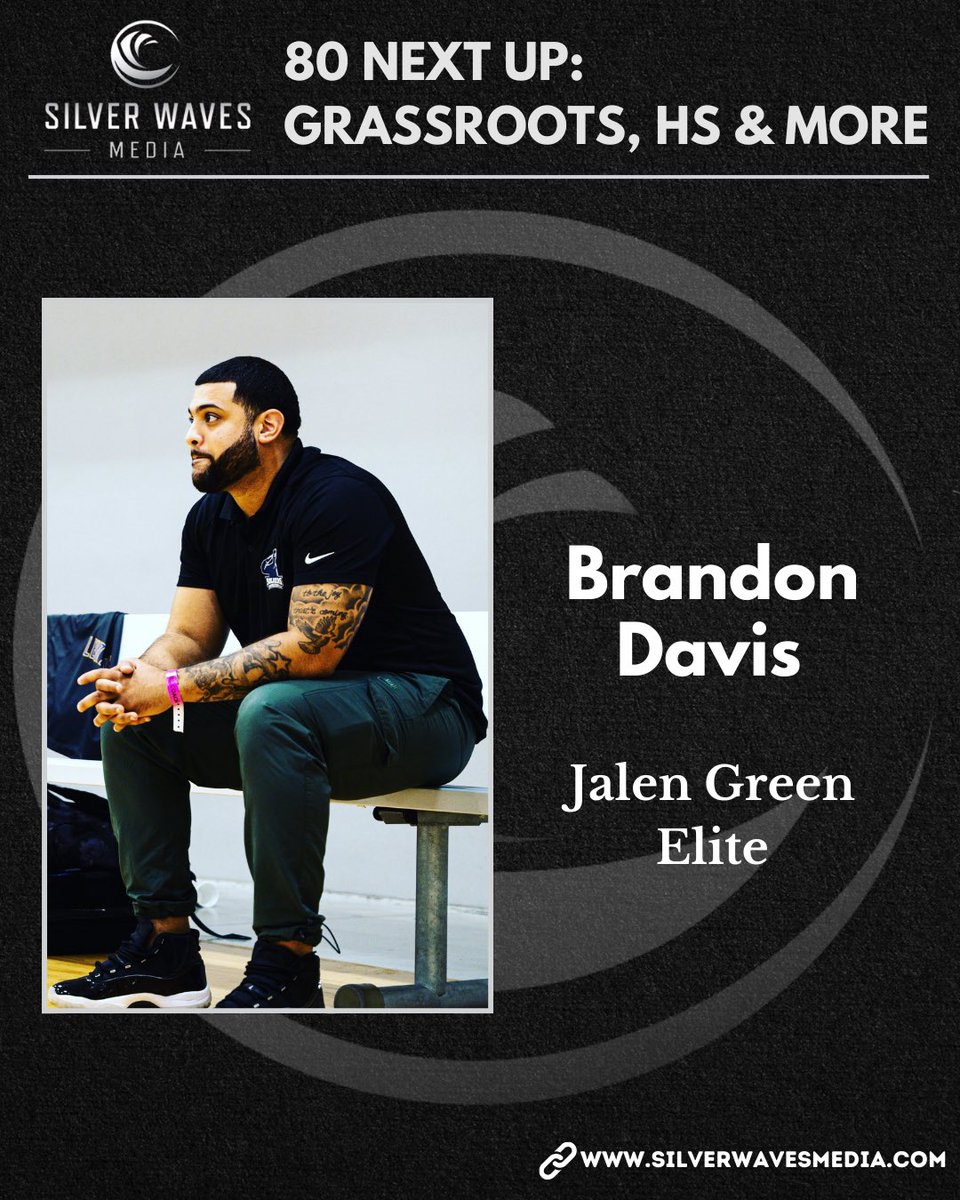 @CoachA_Gale @NewHamptonHoops @Miamihoopschool @nightrydaselite @__AntoineG @TTOBasketball @Coach_Ash_ @EHSHOOPZ @CoachLuber @GeorgeSchool @Coacha15 @LinkHoops @MokanBasketball @richardson_book @Coach__Brandon @CPAOBasketball Congratulations to Brandon Davis of Jalen Green Elite on being named to the 80 Next Up: Grassroots, HS, & More list. @Brandon___Davis silverwavesmedia.com/80-next-up-gra…