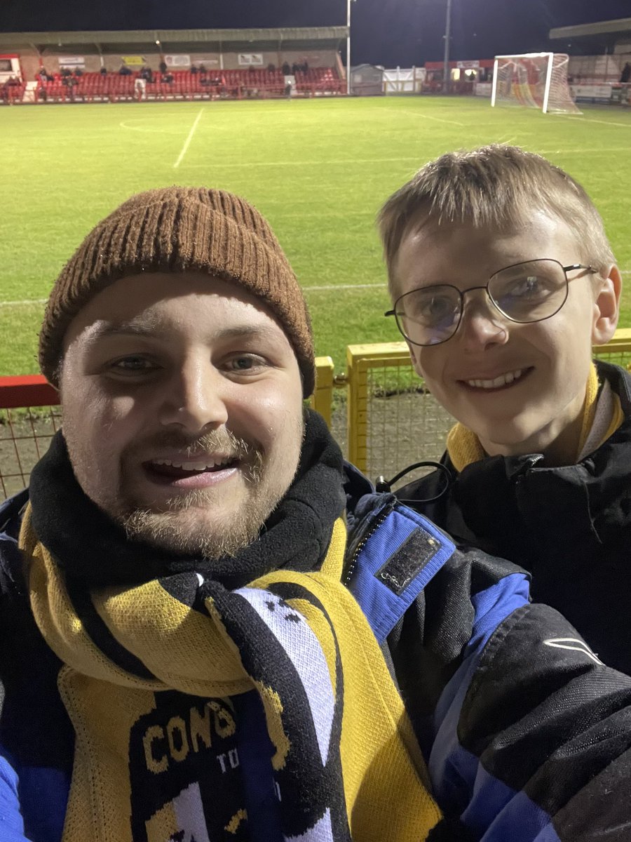 He’s back with me watching the Bears!! COME ON YOU BEARS!! ⚽️⚽️⚽️🐻🐻 <a href="/CongletonFC/">Congleton Town FC</a>