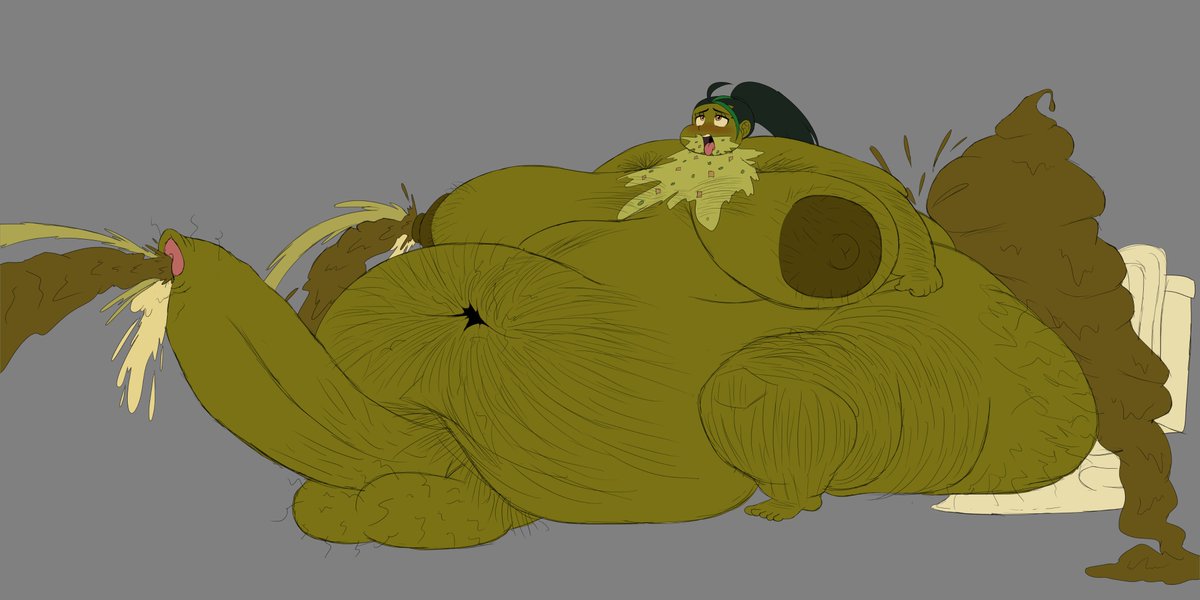 SlobVirusNation's tweet image. Dios mio, Nemona! She's got the slob virus and now she's gonna spend an awful lot of time on the toilet, shitting, pissing, cumming, milking, and puking all over~♥️!
Slob virus Nemona from Pokemon for @BlimpExploder.