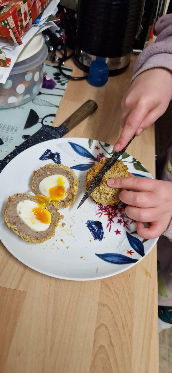 Delicious homemade scotch eggs made by my dad 😋 #scotcheggs #homemade #delicious
