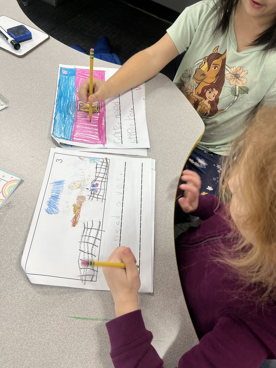 TiffLayne's tweet photo. Working on the writing informational books! Collaboratively, we are following the writing process by planning, drafting, revising, and sharing! @CLCEThunderbird #kindergarten #allaboutcats https://t.co/OrkW8ooaNL