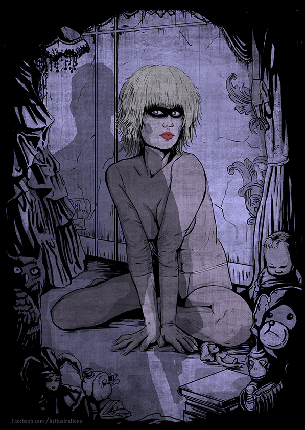 Who is the human and who is the android?
#artist #scifiart 
"The Human Doll " by <a href="/Ntok/">Ντοκ</a> inprnt.com/gallery/edok/t…