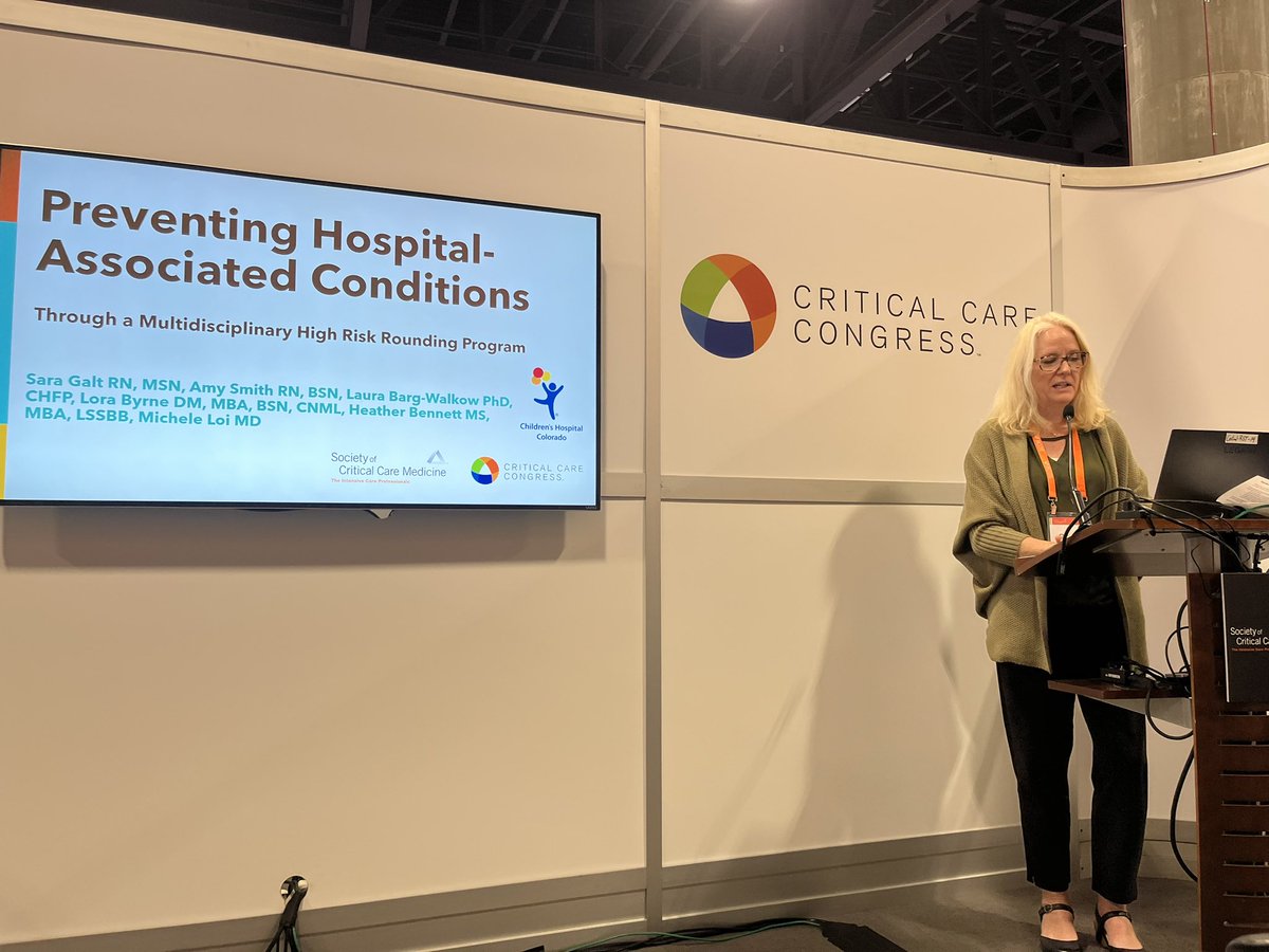 TheDirectorDoc's tweet photo. Another #PICU #nurse taking the podium at #SCCM2024 Congratulations Sara Galt MSN, CCRN CPS - Sharing her knowledge and research on preventing hospital acquired conditions in pediatric critical care patients!! #AACN @ChildresCO_Pro @ChildrensColo https://t.co/CgHRWWzKkS