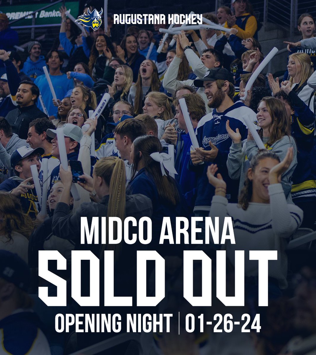 Augustana Vikings (@goaugie) on Twitter photo The inaugural <a href="/AugieMHockey/">Augustana Men's Hockey</a> game Friday in Midco Arena is ๐๐๐๐ ๐๐๐.
#WeHoldThePen | #BuildingChampions The inaugural <a href="/AugieMHockey/">Augustana Men's Hockey</a> game Friday in Midco Arena is ๐๐๐๐ ๐๐๐.
#WeHoldThePen | #BuildingChampions