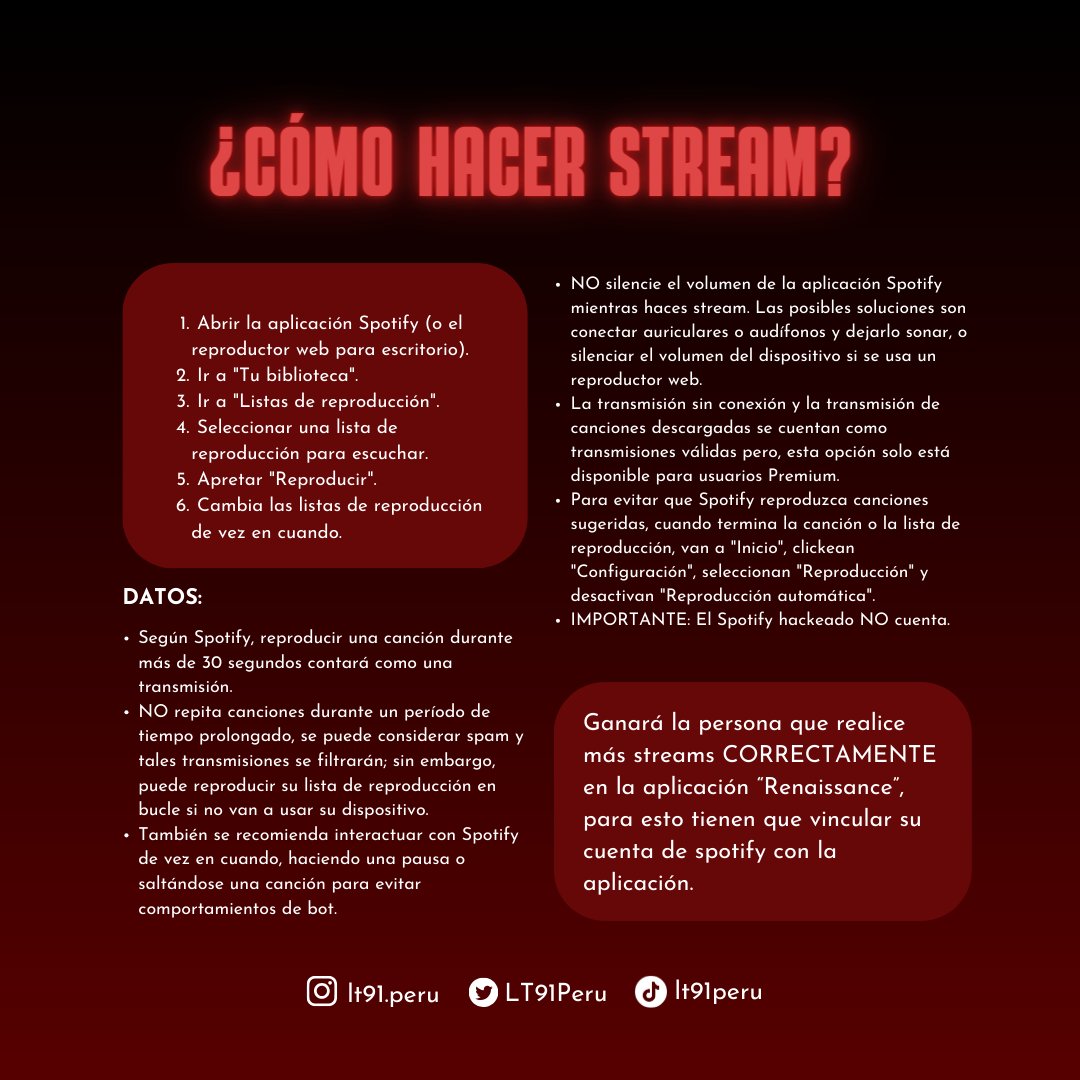 LT91Peru's tweet photo. 🚨CONCURSO🚨

Lo prometido es deuda, les traemos un streaming party para ganar una entrada CAMPO B! Recuerden que es exclusivo para las fans que NO cuentan con entrada 🙏🏻

— INICIO: HOY 23/01 A LAS 8:00PM
— TERMINO: MIÉRCOLES 25/01 A LAS 8:00PM

🔗 https://t.co/McLHAZLyrL https://t.co/mrscw54141