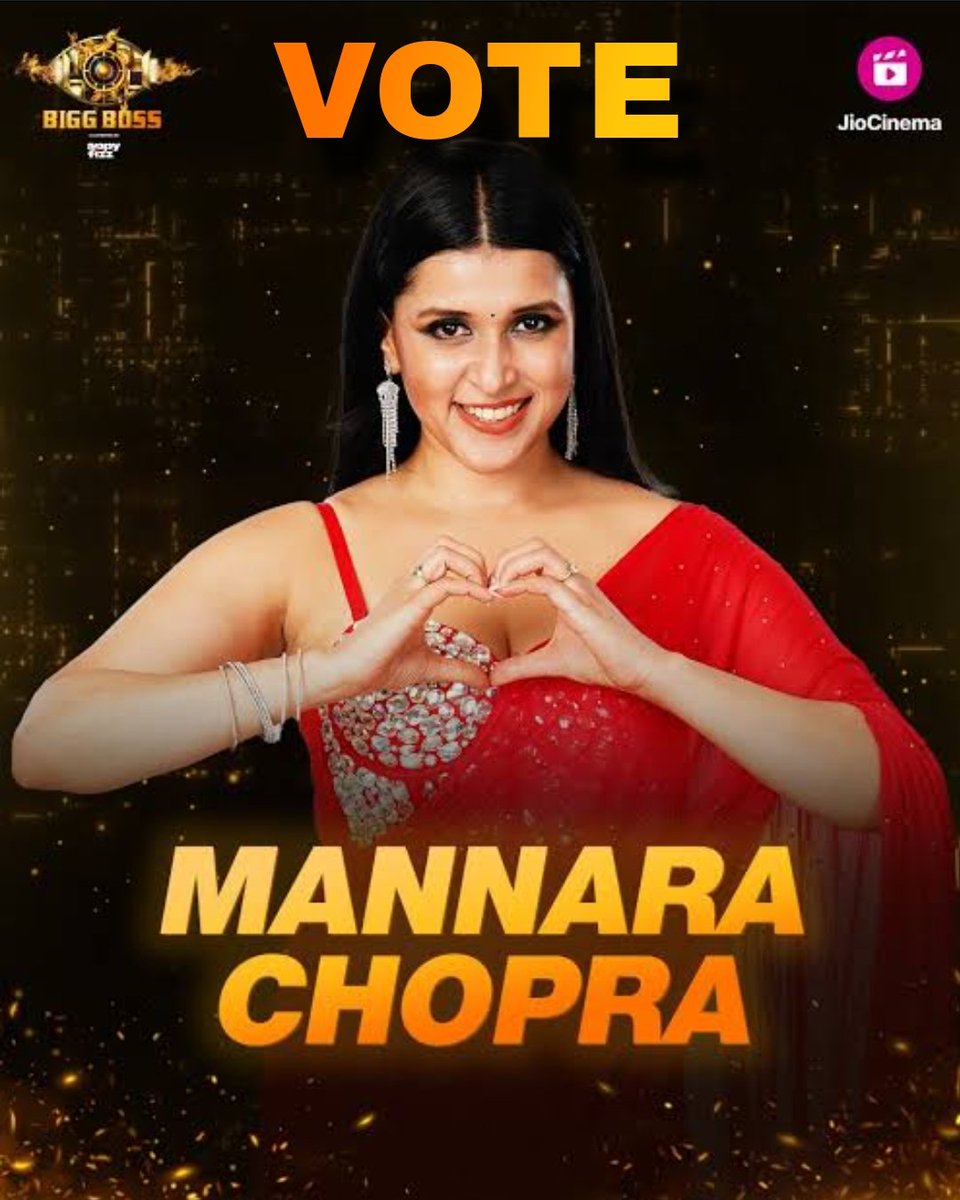 VOTE FOR MANNARA
#MannaraChopra 
#MannaraIsTheBoss