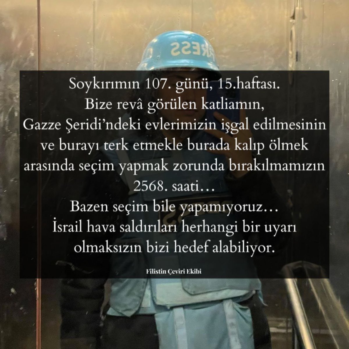 selvanuryzc's tweet photo. Gazze’den bahsetmeyi bırakma.
#GazaStarving https://t.co/Wj1Ps92kML