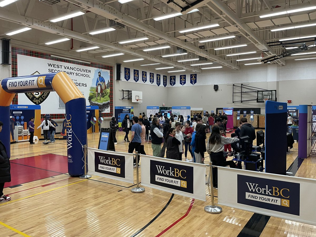 Great Work BC “Find Your Fit” careers fair going on today and tomorrow @wearewvss Lots of career finder activities and opportunities.