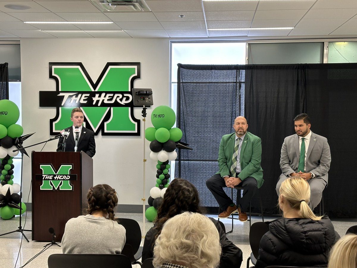 New Marshall Women’s Soccer coach Rafa Simoes is being introduced at Marshall.