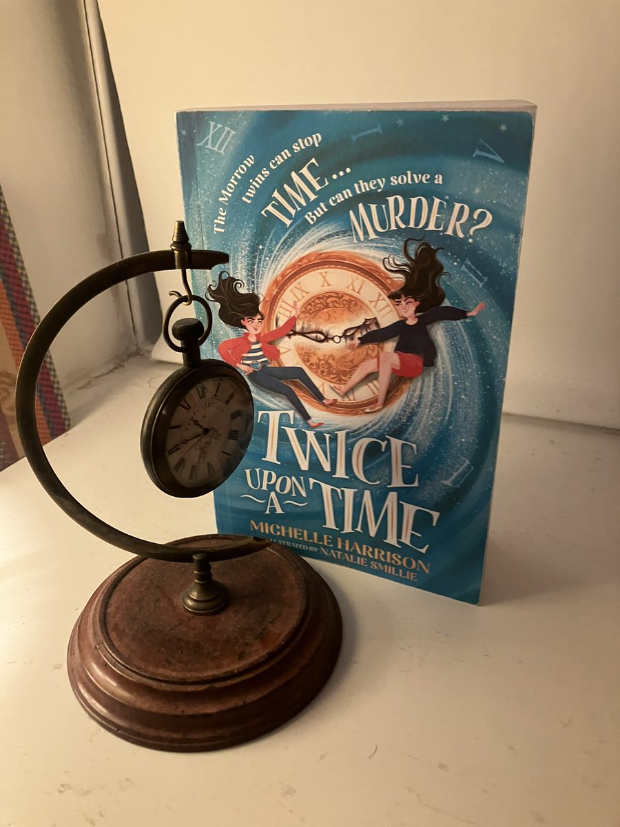 Twice Upon a Time is spell-bindingly good! A timeless, time-twisting triumph of mystery, magic, and mischief. The Morrow Sisters control time, but can they solve a decades’ old crime? @MHarrison13 has done it again. I wish I could rewind time to read it afresh. Out April 11.